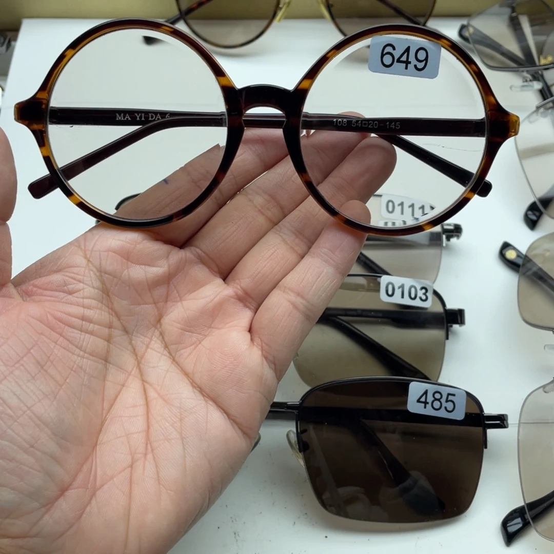 茶水晶复古圆 649