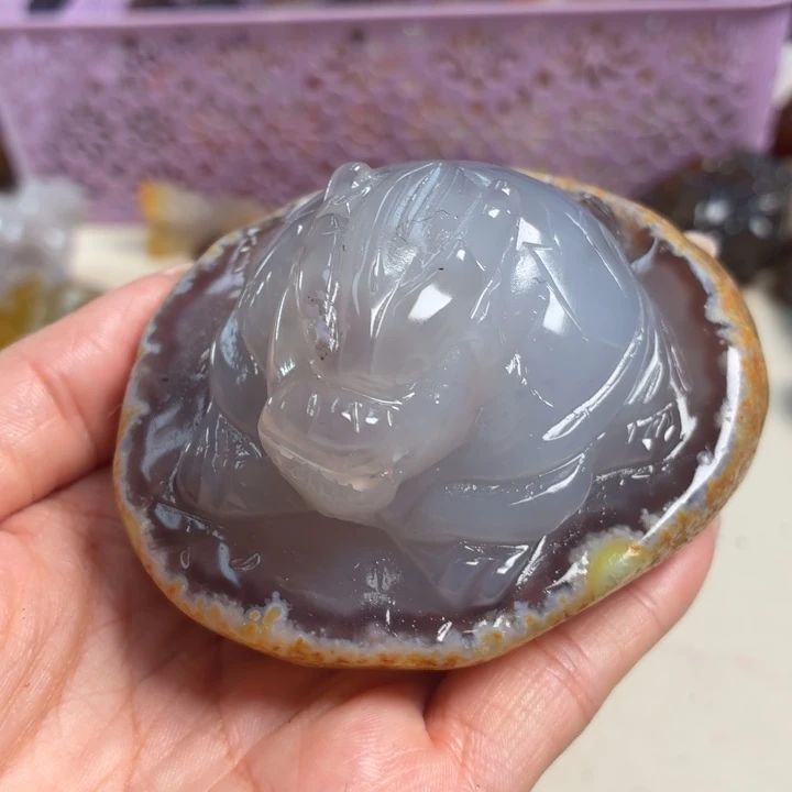 玛瑙/玉髓未镶嵌吊坠(不含链)