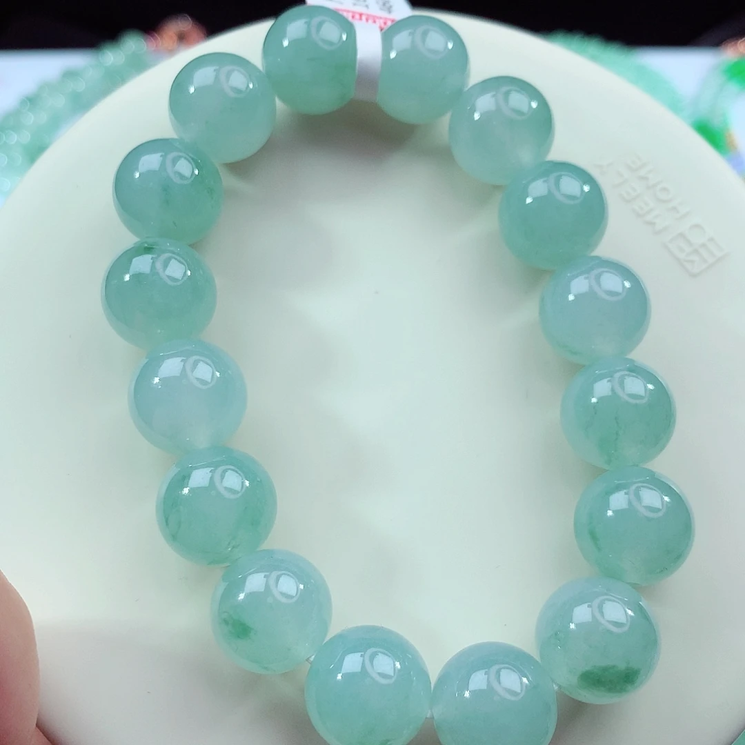 浮***云翡翠未镶嵌手链卡13.1