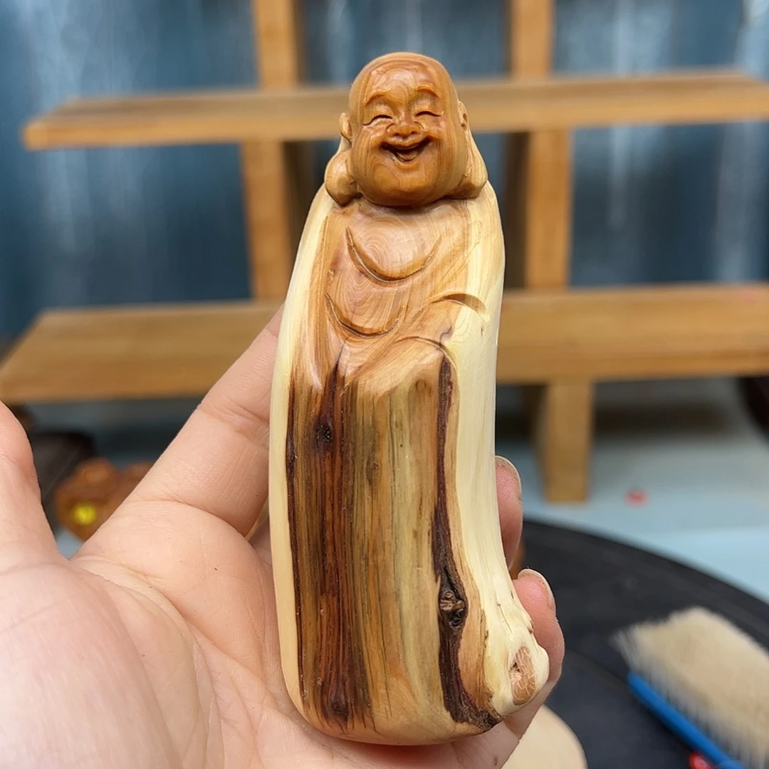 木波***奶崖柏木摆件手把件