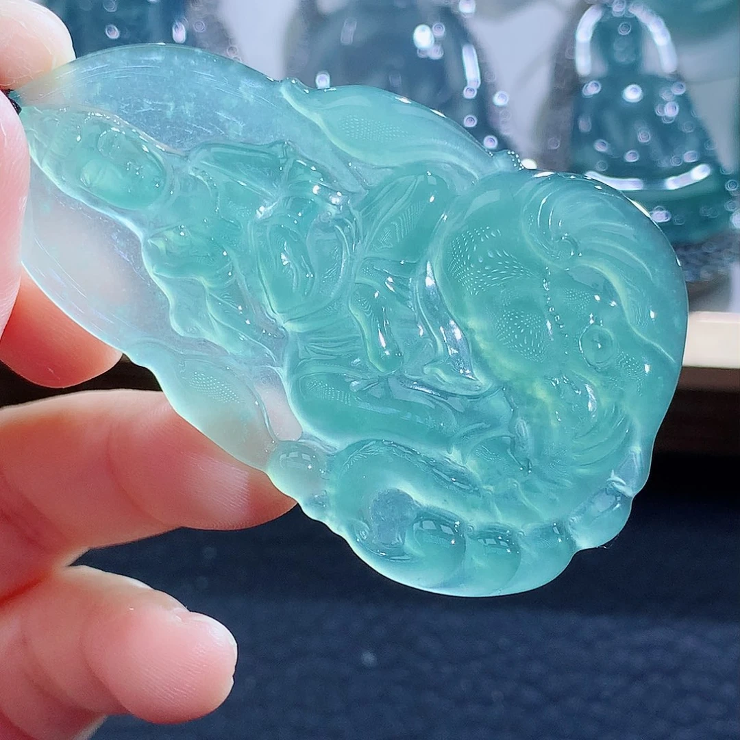 未镶嵌挂件翡翠眉***し翡翠