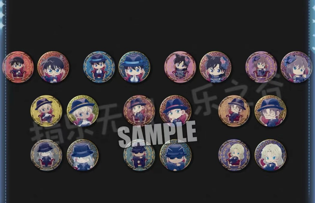 名侦探柯南Q版动漫周边椅子吧唧徽章