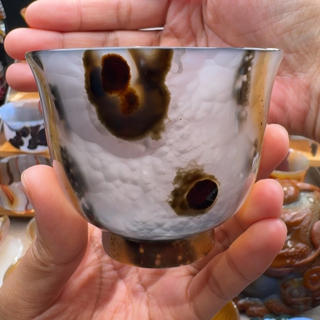 弹***珠定制玛瑙玛瑙茶杯