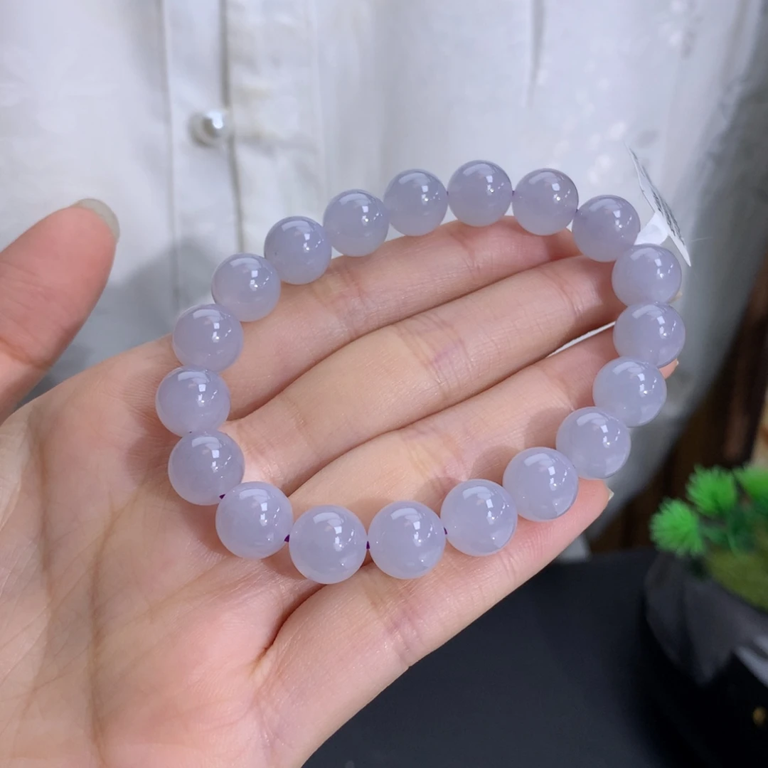 未镶嵌手串翡翠卡10冰润胶蓝紫