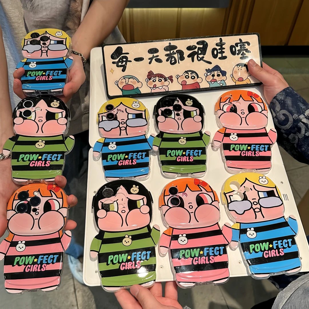 创意立体飞天小女警适用苹果16promax手机壳15/14宇航员13/12/11