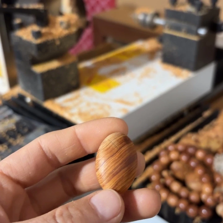 风***云柏木黑油橄榄珠一个