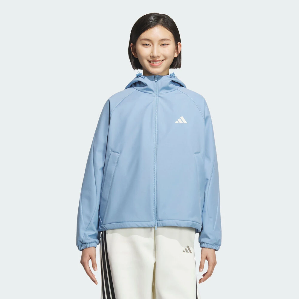 【滔搏联动】adidas阿迪达斯女子MS SOFTSHELL J梭织连帽外套KC0087