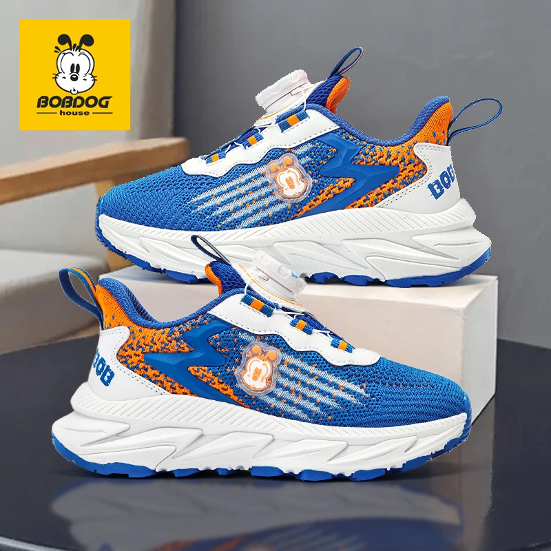 巴布豆儿童鞋女小孩鞋子儿童透气软底运动鞋男童户外6-12岁潮童鞋