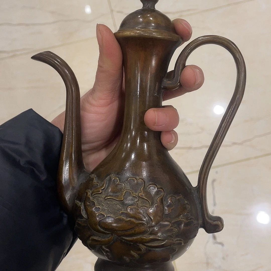 黄铜酒壶工艺品摆件