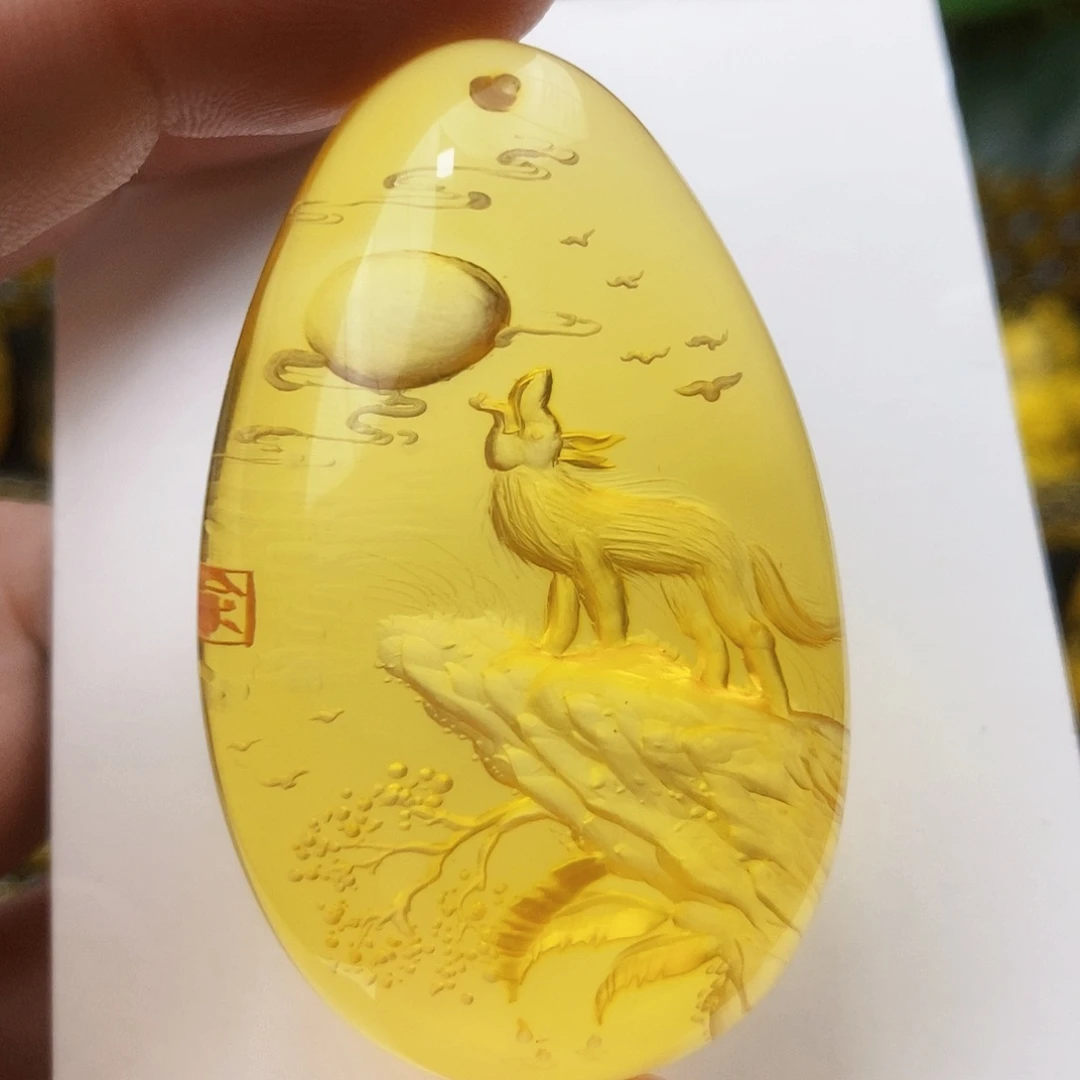 【闪购商品】金珀吊坠(不含链)未镶嵌
