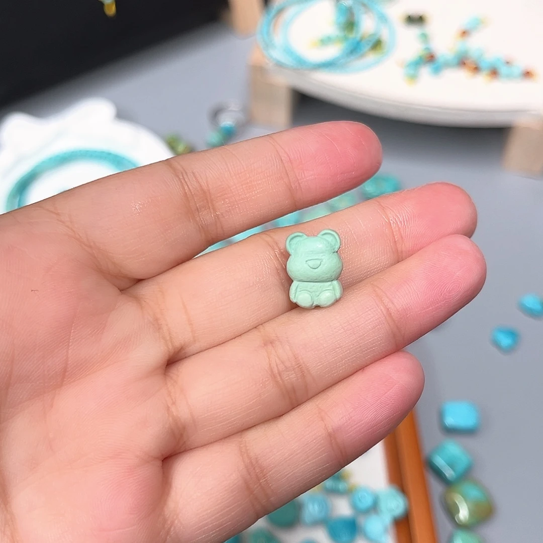 未镶嵌绿松石珠宝半成品