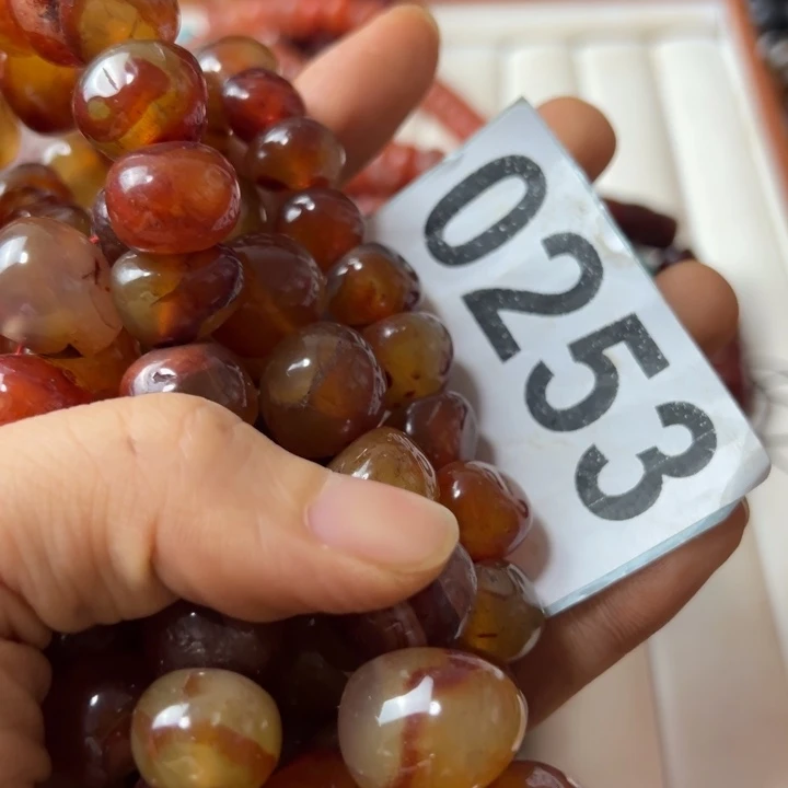 风***漠玛瑙/玉髓颈饰未镶嵌