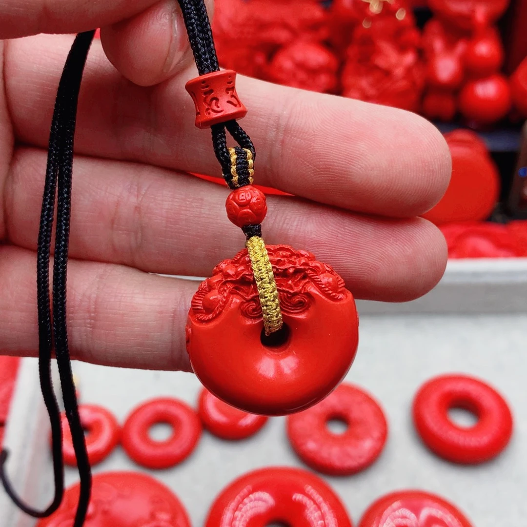 天然辰砂朱砂吊坠