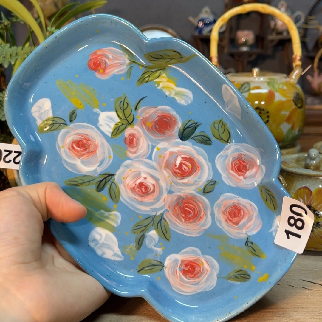 杯素浅陶瓷手工手绘