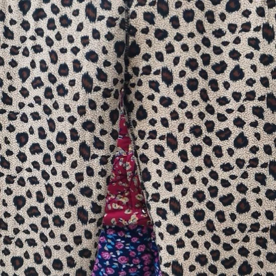 3x浅纹棉裤子上浅