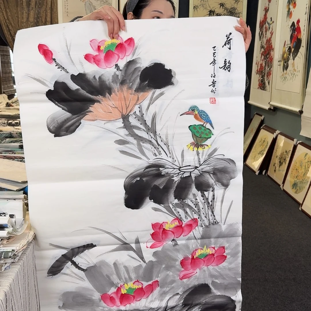 纯手绘国画作品好看