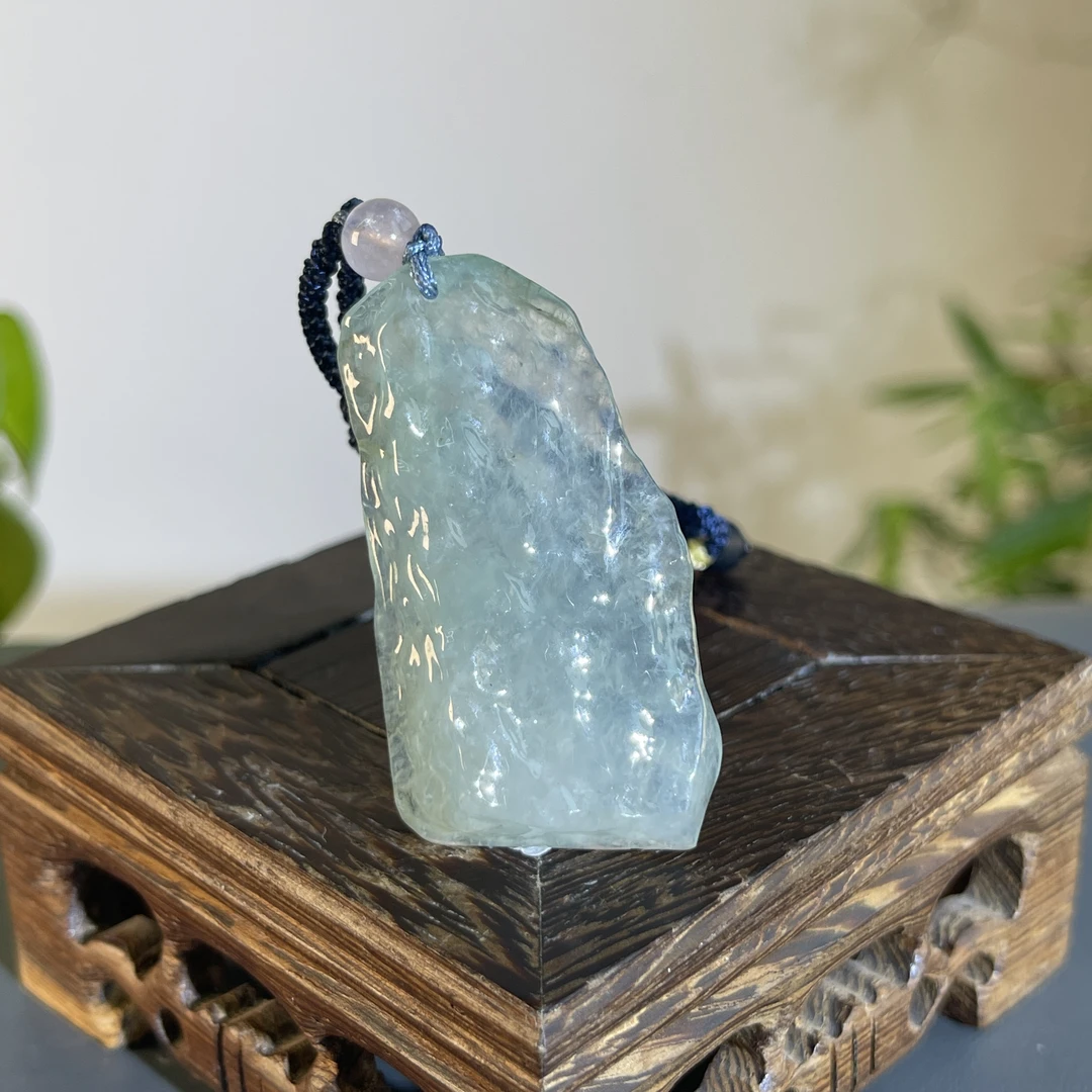 JXB18-018  精品天然翡翠A货原石吊坠