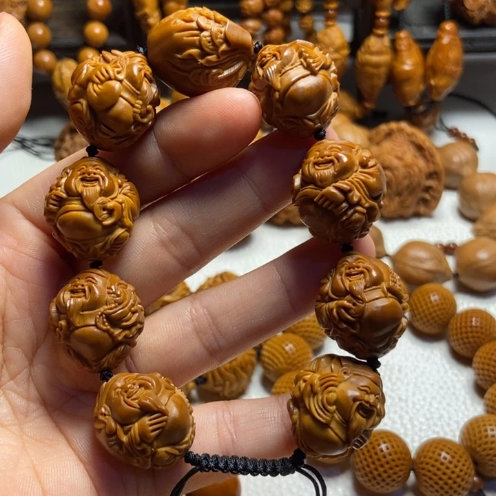 【闪购商品】橄榄核手串/手链八宝财神2.0左右