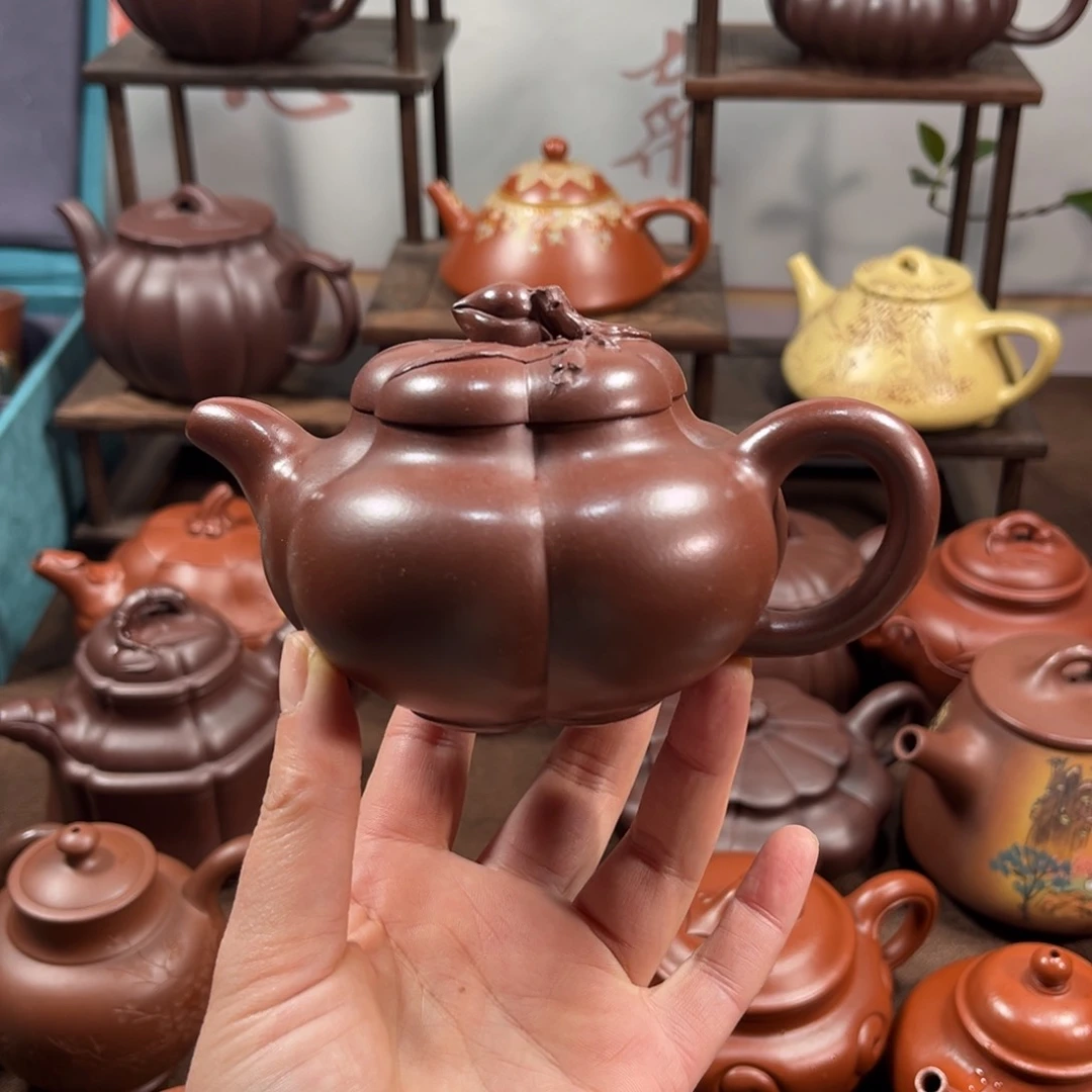 紫泥茶壶三****矛原矿紫泥200毫升