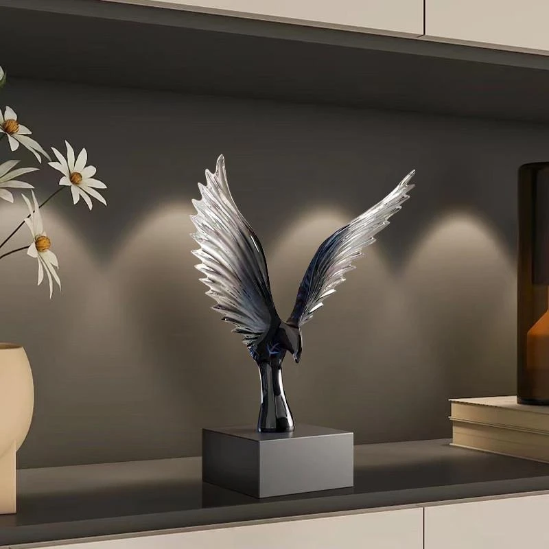 创意轻奢高档摆件大鹏展翅艺术软装现代简约客厅办公室酒柜装饰