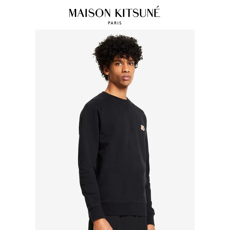【折扣甄选】Maison Kitsune男女秋冬经典狐狸头圆领卫衣