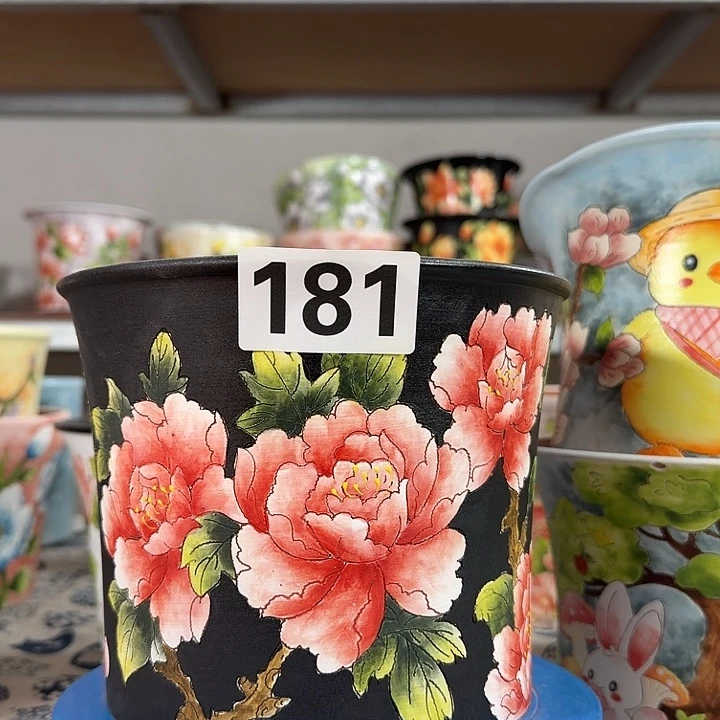 景德镇手绘多肉花盆