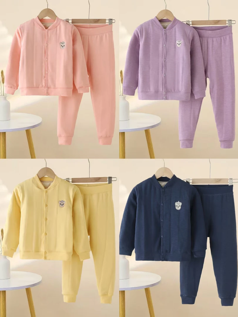 10A抗菌羊毛填充校服神器儿童加厚冬季棉服A类保暖上衣裤子套装