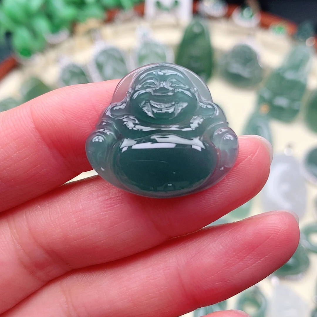 翡翠挂件未镶嵌吊坠