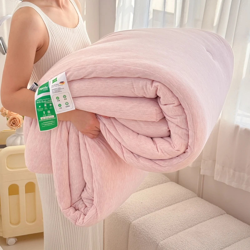 2025新款针织棉蚕丝羊毛冬被秋冬被被子被芯纯色被子（不断货