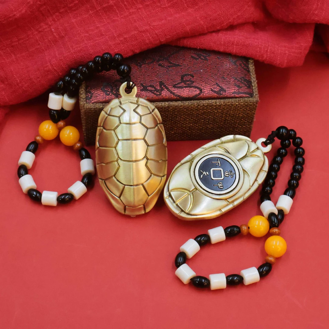 黄铜富甲天下转转招财转运护身符富甲天下手把件