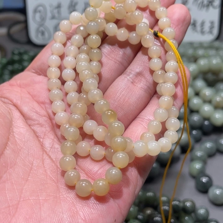 和田玉未镶嵌毛衣链