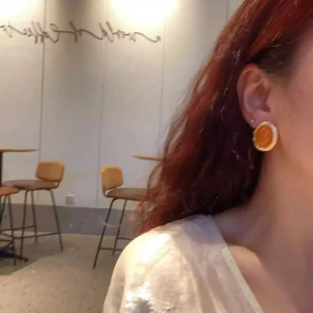 铜合金耳饰 时尚百搭贵气轻奢金属耳环5448