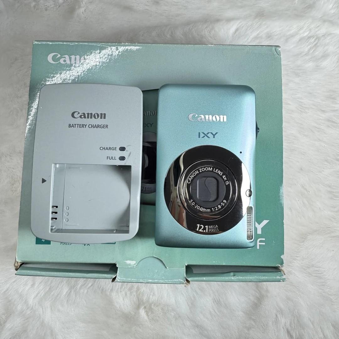 95新 Canon/佳能 ixus105 冰蓝色 日文英文 屏幕微微黄 编号9923