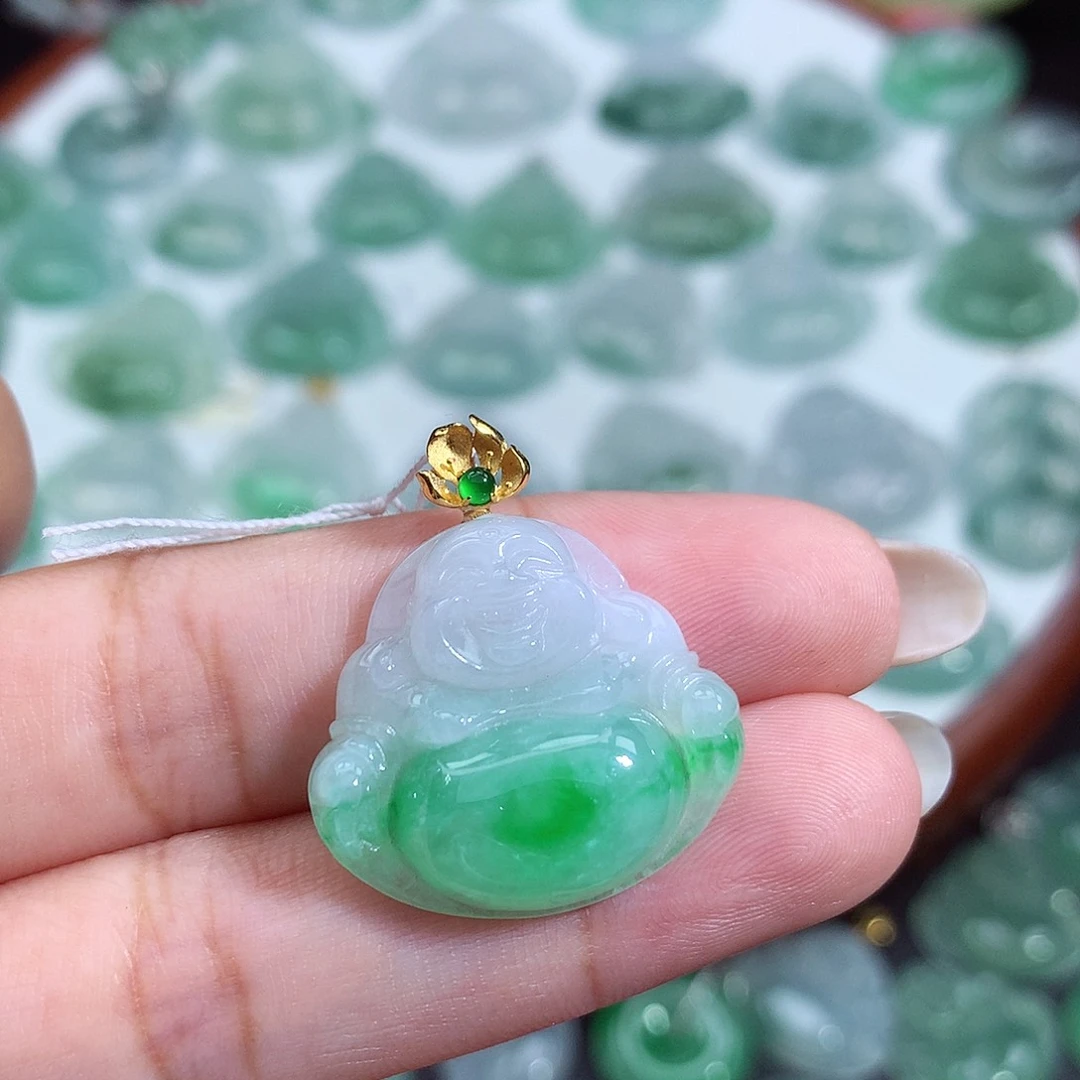 颈饰未镶嵌翡翠佛公