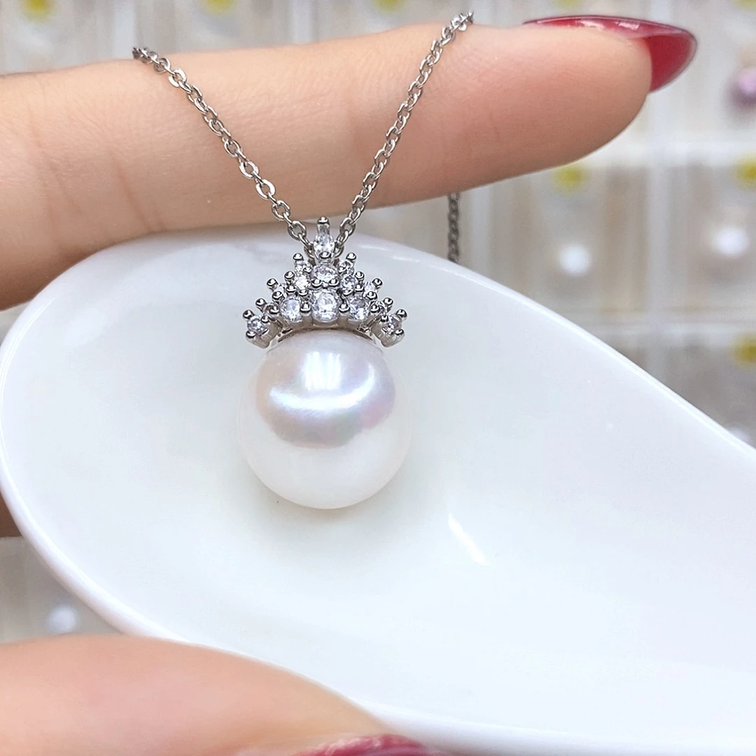 颈饰合金淡水珍珠