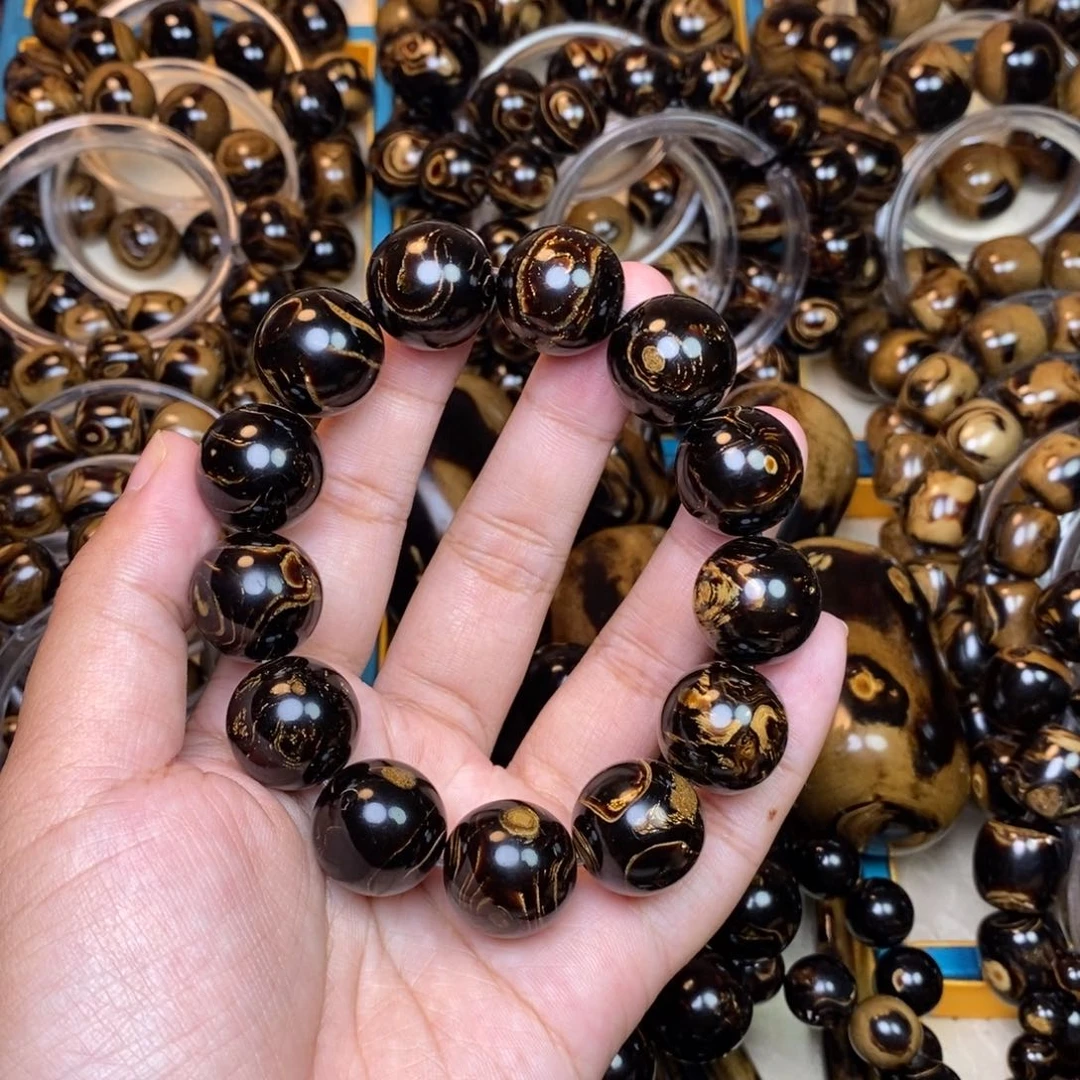 香榧木1.8黑妖血色圆珠