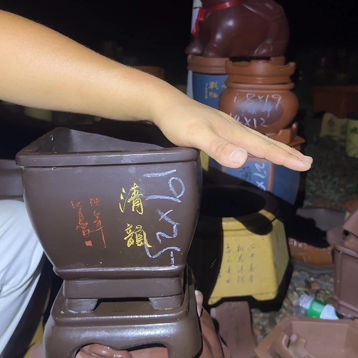 紫砂花盆花盆盆景盆盆景