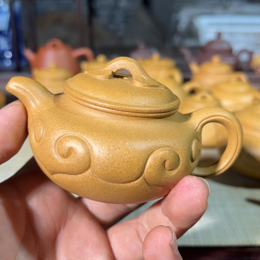 请***步茶壶紫砂手工制作