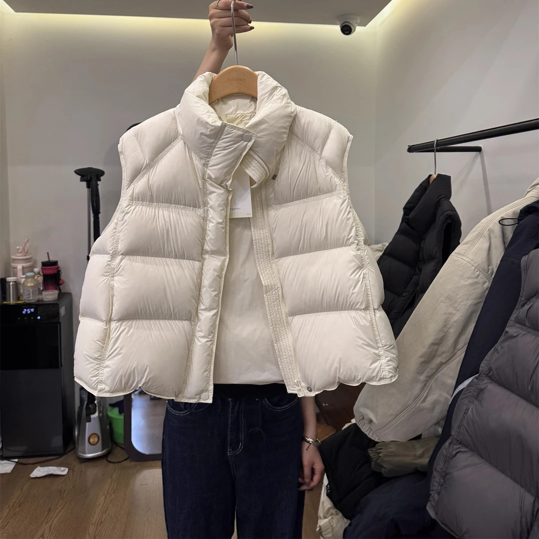 立领马甲简约版型百搭实穿气质日常休闲冬日层次感2025冬季马夹