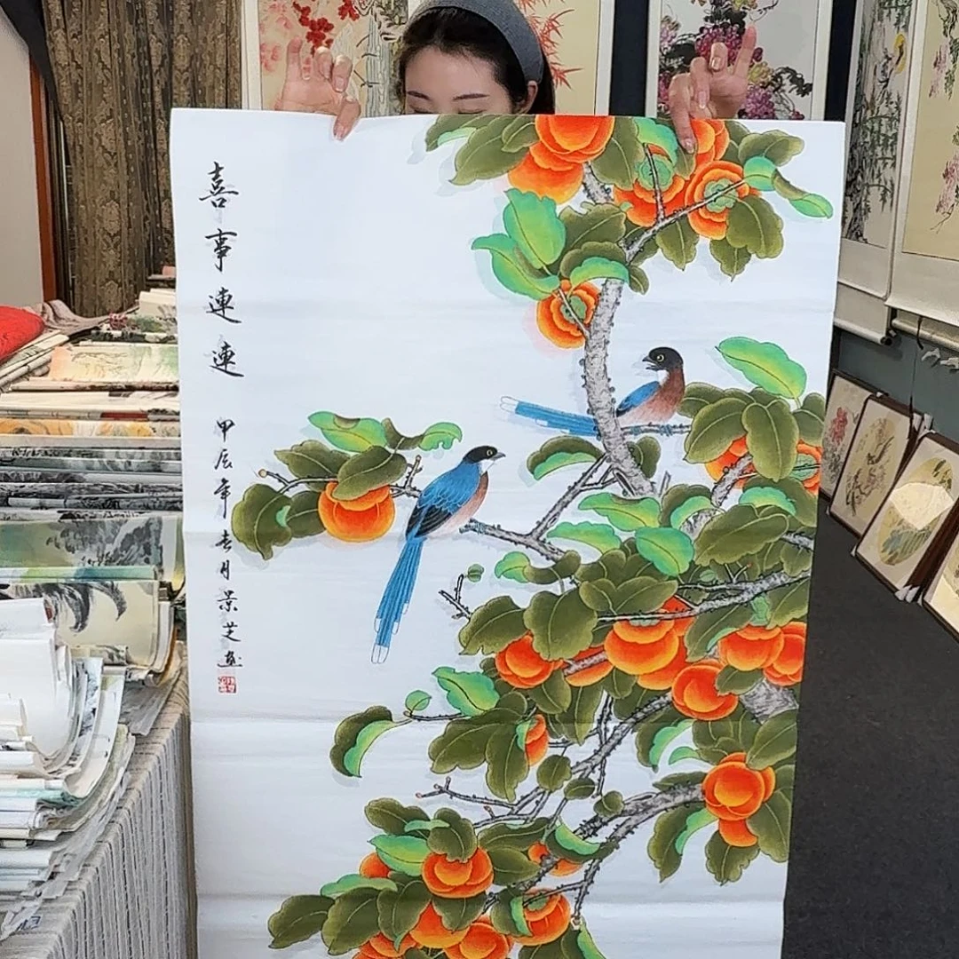 纯手绘国画作品好看