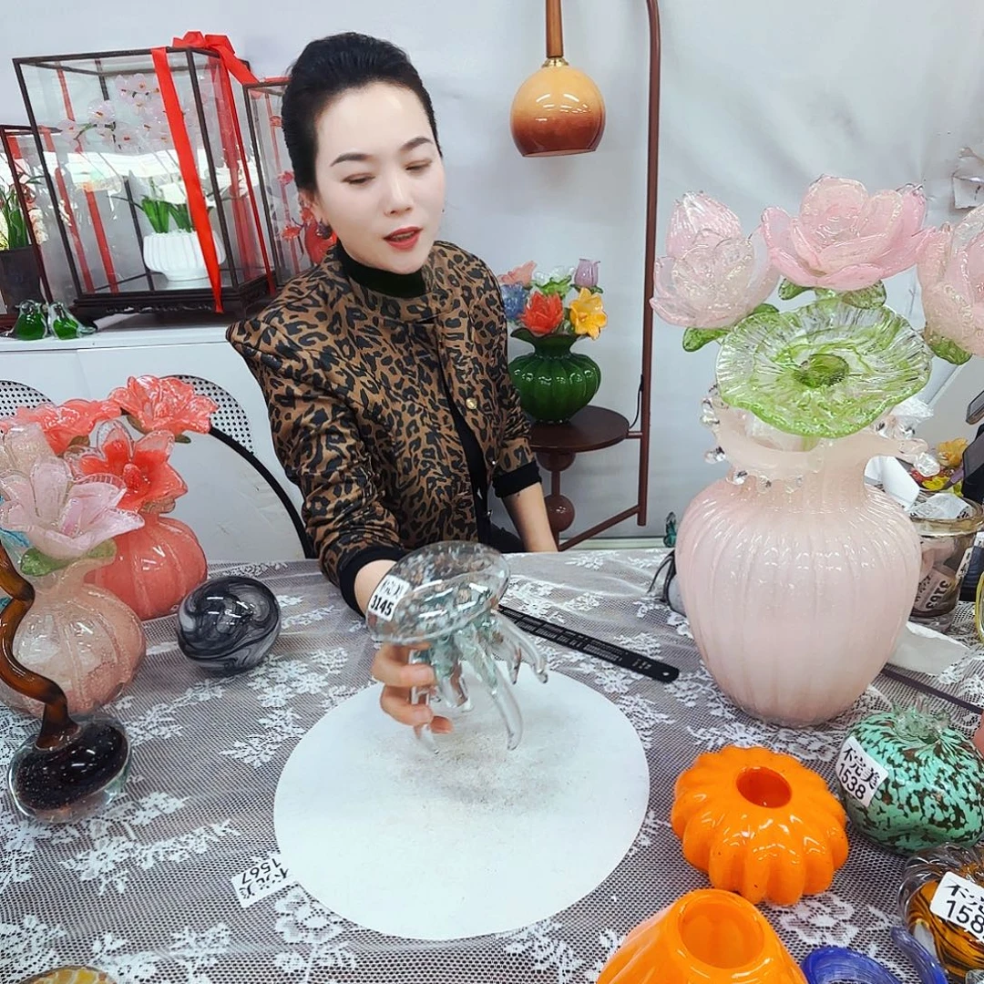 3145不完美琉璃花瓶花器艺术品