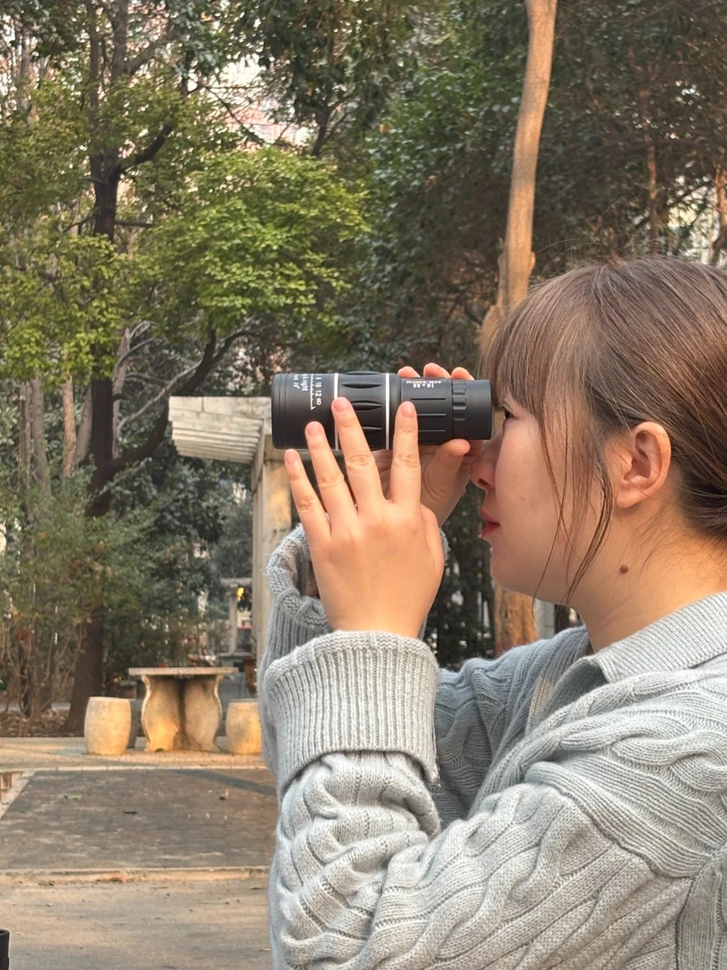 【图片原创实拍】网红正规产品个性双旋钮调焦登高望远绿膜镜片