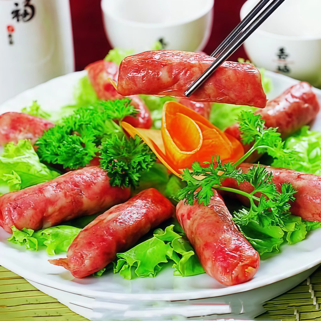 批发-丫大厨香仔肠西安名吃烤肠陕西特色烧烤露营烤仔肠