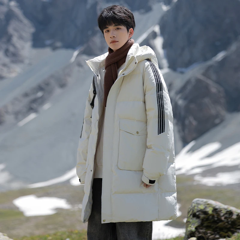 罗威凯狮【冬季保暖 90白鸭绒】男女款中长款鸭绒保暖加厚时尚2329