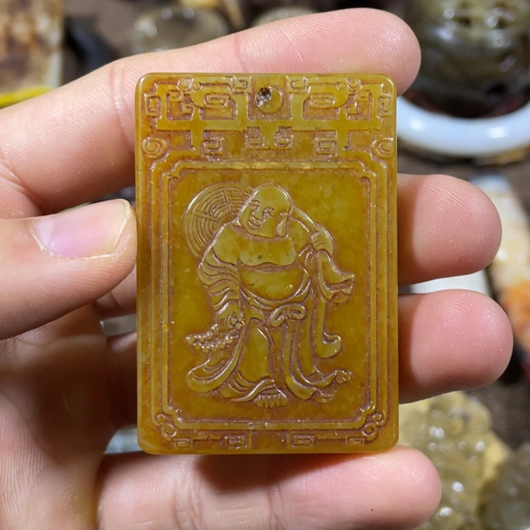 和田玉吊坠(不含链)未镶嵌