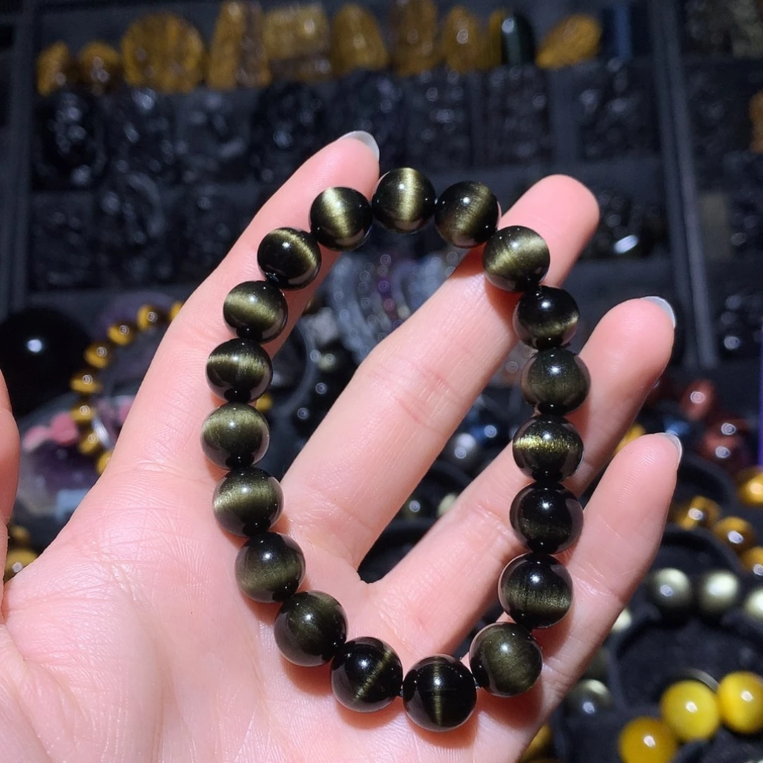 黑曜岩手链未镶嵌晕****沛