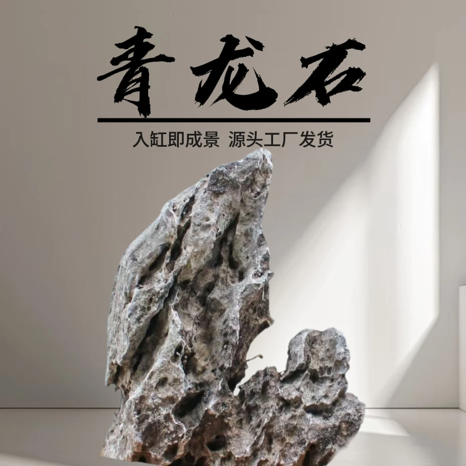（直播链接）天然青龙石造景石鱼缸假山原石草缸附石盆景