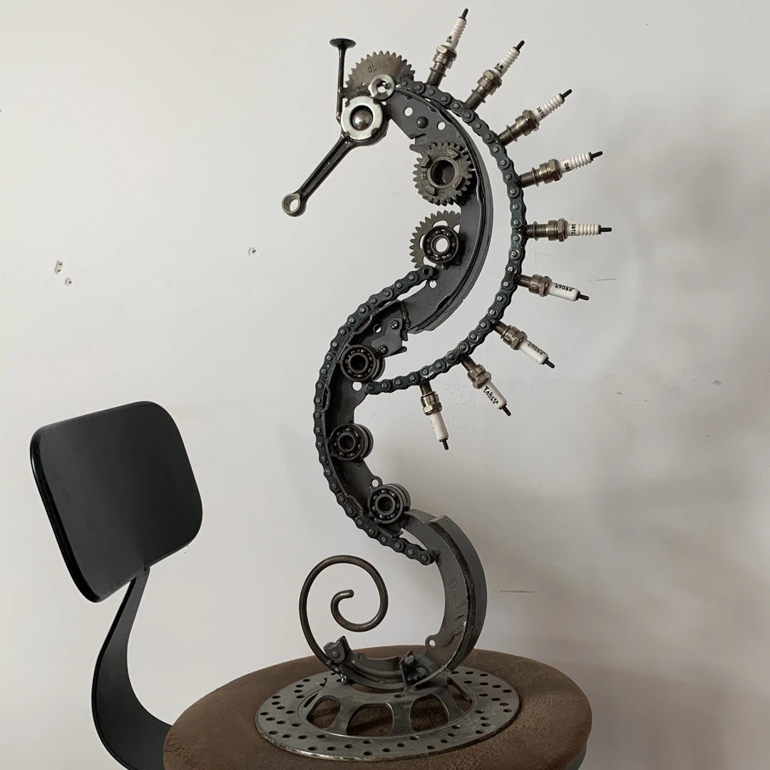 新款机械海马系列立体金属模型潮玩高档生日礼物黑色