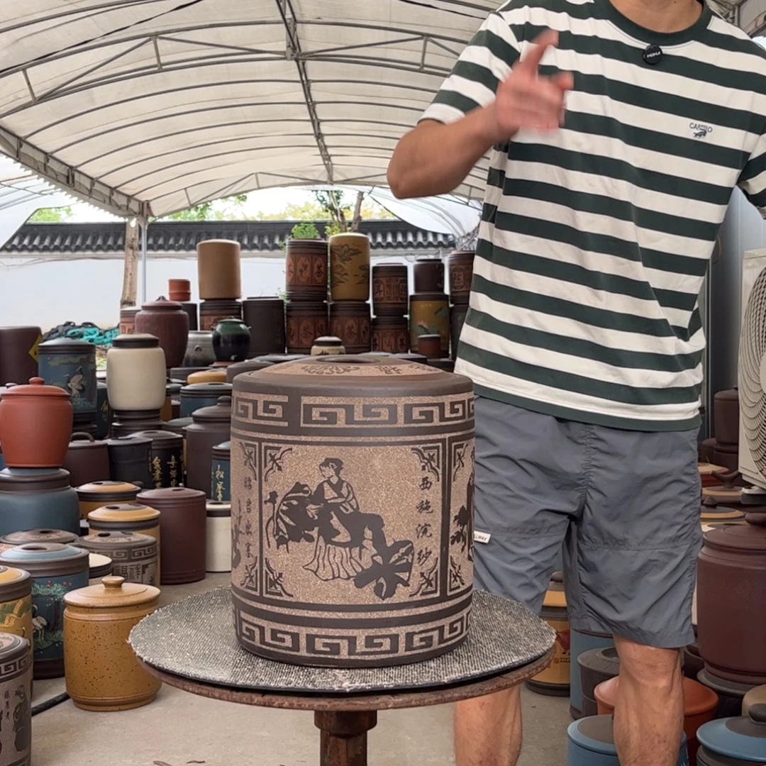 茶叶罐紫砂10 饼茶叶罐