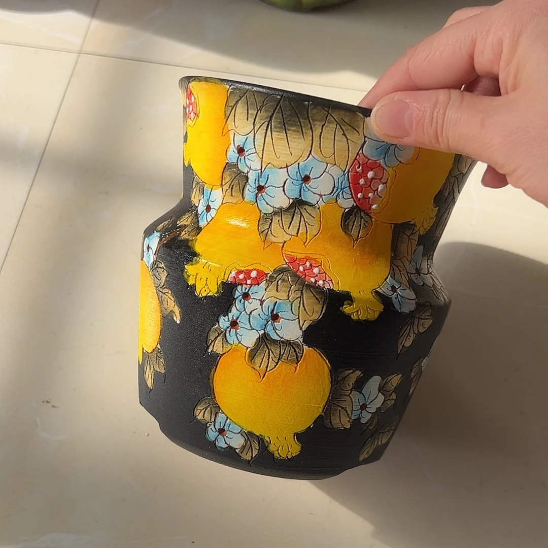 景德镇炫彩手绘口12.5高15